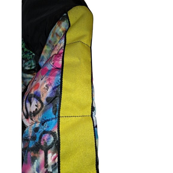Sportier EST 1957 Boys L Puffer Jacket Graffiti Print All-Season Tech Division - Picture 2 of 10